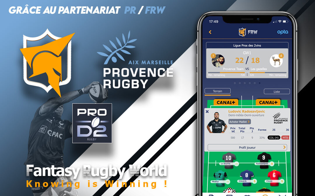 Provence Rugby se lance dans Fantasy Rugby World !