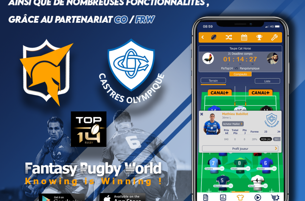 Le CO partenaire de FANTASY RUGBY WORLD !